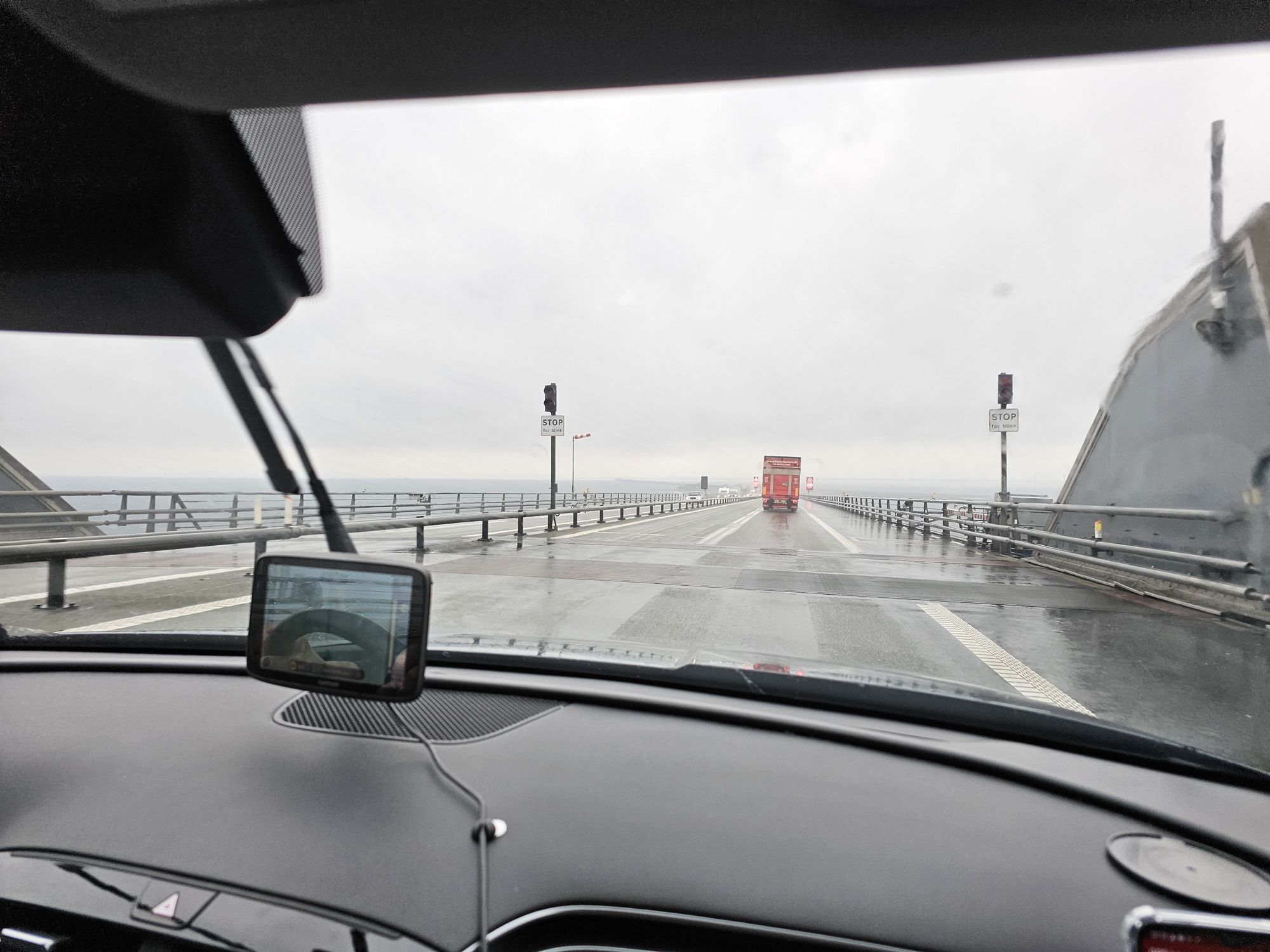 Brug weer open, regen