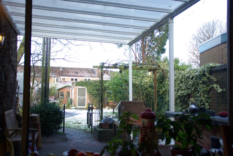 hond & mens vriendelijke terras overkapping